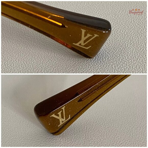 Authentic LOUIS VUITTON Gold Speckling Acetate Frame Soupcon Sunglasses - Z0003W - Picture 8 of 14